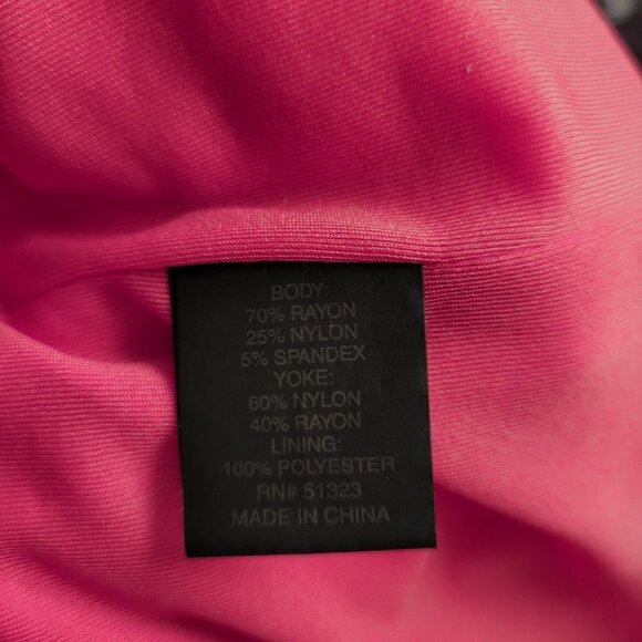 NWT Cynthia Steffe Hot Pink Lace Cutout Back Bodycon Peplum Dress - Picture 14 of 14